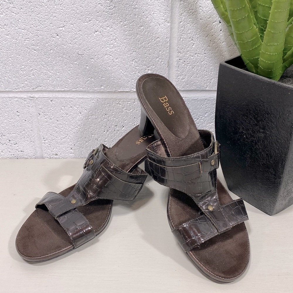 Bass open toe high heeled sandals​​​​​​​​​​​​​​​​​